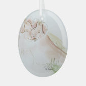 ヘーヴェナーの愛の中で ガラスオーナメント (正面左)