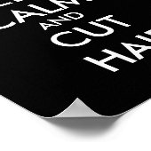 ヘー保サロン用の穏やかでカットされたヘアポスター ポスター (角)