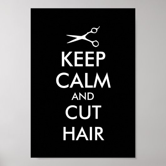 ヘー保サロン用の穏やかでカットされたヘアポスター ポスター (正面)