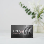 ヘ救済ールカウンセリング生活指導セラピーセラピスト 名刺 (スタンド正面)