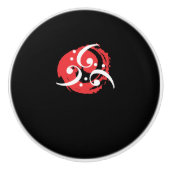 ヘ音記号のギフト創造的な音楽デザインのミュージシャン セラミックノブ (正面)