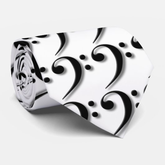 ヘ音記号のタイ ネクタイ (ロール)