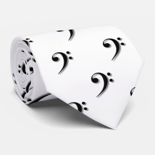 ヘ音記号のタイ ネクタイ (ロール)