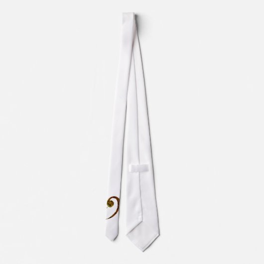 ヘ音記号のタイ ネクタイ (裏面)