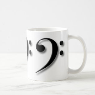 ヘ音記号のマグ コーヒーマグカップ