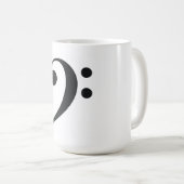 ヘ音記号のマグ コーヒーマグカップ (正面右)