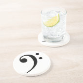 ヘ音記号の砂岩コースター コースター (側面)