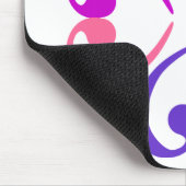 ヘ音記号の花 マウスパッド (コーナー)