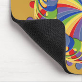 ヘ音記号の風車の虹 マウスパッド (コーナー)