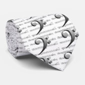 ヘ音記号音楽ワイシャツおよび衣類 ネクタイ (ロール)