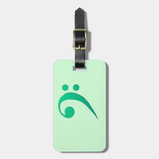 ヘ音記号 ラゲッジタグ (正面縦)