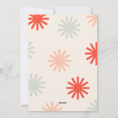 ベおもしろいメリーレッドホワイトピンクポンポムズホリデーカード シーズンカード (裏面)