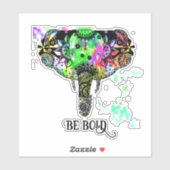 ベはっきりしたボホマンダラ象 シール (シート)