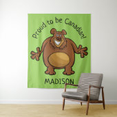 ベアおもしろいカスタム文字&カラータペストリー タペストリー (インサイチュ)