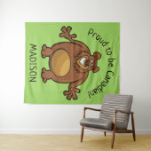 ベアおもしろいカスタム文字&カラータペストリー タペストリー (インサイチュ(横))