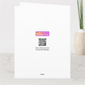 ベアおもしろいジャイアント誕生日カードベアープンカスタム カード (裏面)