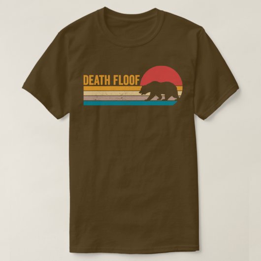 ベアおもしろいデスフロフレトロ Tシャツ (デザイン正面)