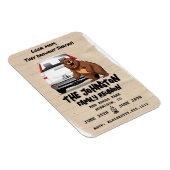 ベアおもしろいマグネット付きファミリー懇親会招待状 マグネット (右側)