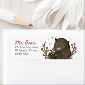 ベアお洒落差出人住所ラベル ラベル (インサイチュ)