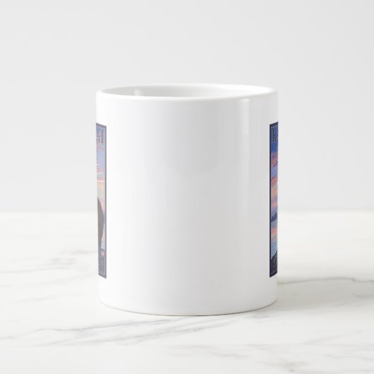 ベアとカブ-アラスカ、カトマイ ジャンボコーヒーマグカップ (正面)