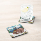 ベアとバニー懸命プラスチックのコースター コースター (右側)