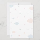 ベアの性別発表 招待状 (裏面)