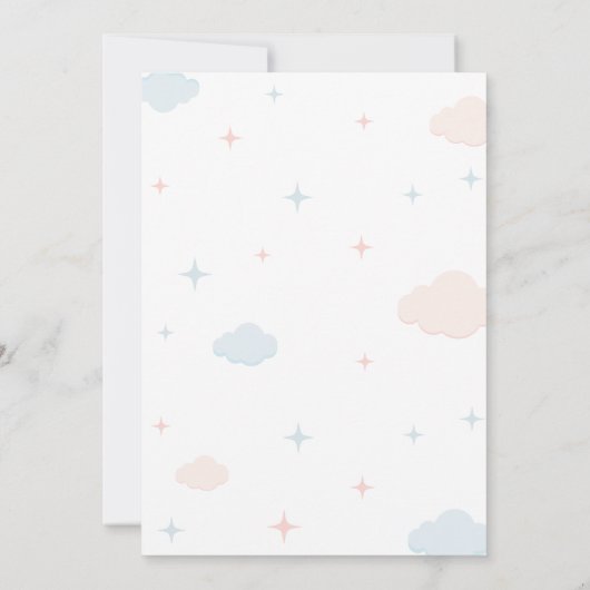 ベアの性別発表 招待状 (裏面)