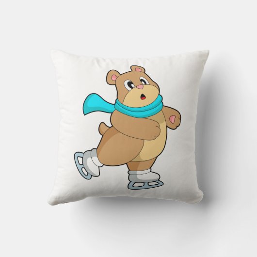 ベアアイススケートで滑るアイススケート クッション (裏面)