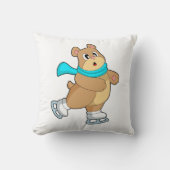 ベアアイススケートで滑るアイススケート クッション (正面)