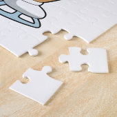 ベアアイススケートで滑るアイススケート ジグソーパズル (側面)