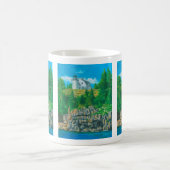 ベアアイランド灯台の絵画 コーヒーマグカップ (中央)