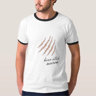 ベアアタック生存者の肌を軽くする Tシャツ