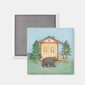 ベアアットキャビン マグネット (正面/裏面)