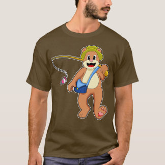 ベアアットベアット魚釣り魚釣りロッド1 Tシャツ
