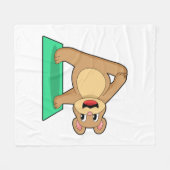 ベアアットヨガフィットネス フリースブランケット (正面(横))