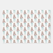 ベアアドベンチャーアドベンチャーがラッピングシートを待つ ラッピングペーパーシート (正面)