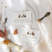 ベアアドベンチャーウィンターマウンテンズおむつラッフル エンクロージャーカード