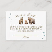 ベアアドベンチャーウィンターマウンテンズおむつラッフル エンクロージャーカード (正面)