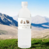 ベアアドベンチャースノーウィーマウンテンズベビーシャワー ペットボトルラベル