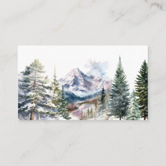 ベアアドベンチャースノーマウンテンバーリーオムツラッフル エンクロージャーカード (裏面)