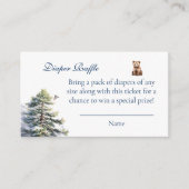 ベアアドベンチャースノーマウンテンバーリーオムツラッフル エンクロージャーカード (正面)