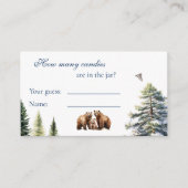 ベアアドベンチャースノーマウンテンビーリーどのように多くのキャンディ エンクロージャーカード (正面)