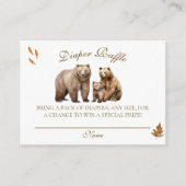 ベアアドベンチャー秋マウンテンズニュートラルベビーシャワー エンクロージャーカード (正面)