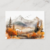 ベアアドベンチャー秋マウンテンニュートラルベビーシャワー エンクロージャーカード (裏面)