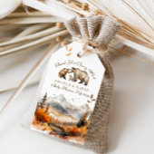 ベアアドベンチャー秋マウンテンニュートラルベビーシャワー ギフトタグ