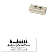 ベアアラスカフォレスト差出人住所 ラバースタンプ (押印)