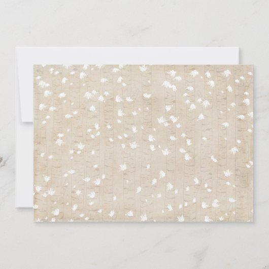 ベアアンドプレイドウィルダネス男の赤ちゃん散水 招待状 (裏面)