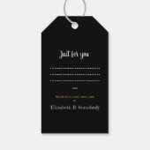 ベアアーティストデザイン – ハンドメイド裁縫 ギフトタグ (裏面)