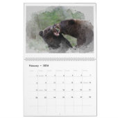 ベアアートカレンダー カレンダー (2月 2026)