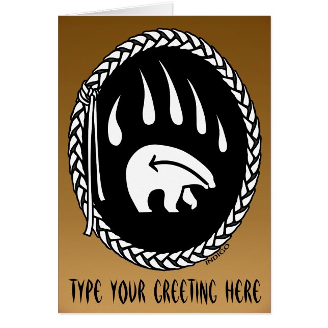 ベアアートカードカスタムトライバルベアアートカード (正面)